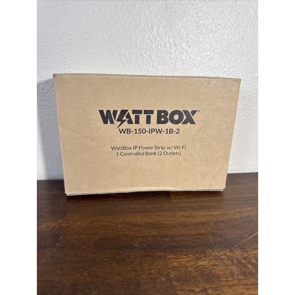 New WattBox WB-150-IPW-1B-2 Wi-Fi Smart 2-Outlets IP Power Strip